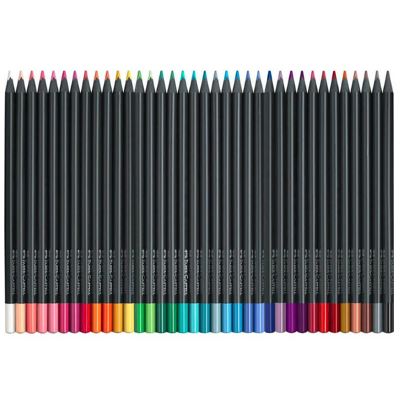 Creioane colorate FABER-CASTELL Black Edition, 36 buc/set - 2Papet
