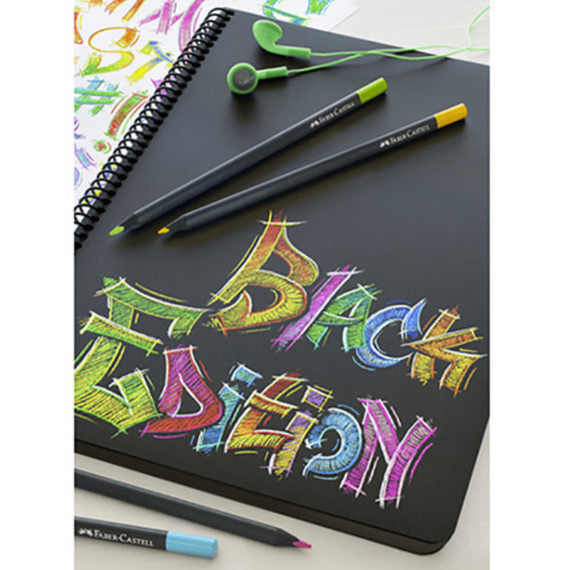 Creioane colorate FABER-CASTELL Black Edition, 36 buc/set - 3Papet