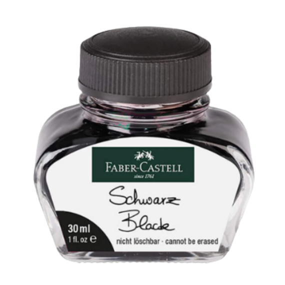 Cerneala FABER-CASTELL, Calimara 30 ml, ALEGE CULOAREA: Negru - Papet