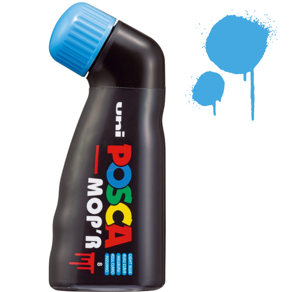 Marker Uni PCM22 POSCA MOP 3-19 mm varf buretat, Albastru Deschis - Papet