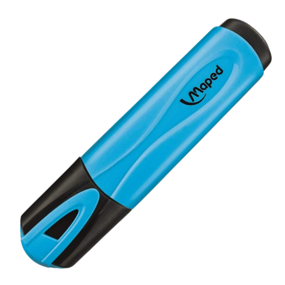 Textmarker MAPED Fluo Peps, ALEGE CULOAREA: Albastru deschis - Papet