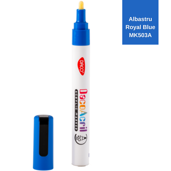 Marker cu vopsea acrilica 2 mm DACO, ALEGE CULOAREA: Albastru - Papet