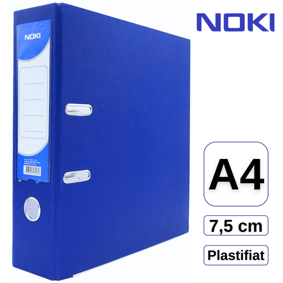 Biblioraft plastifiat 7,5 cm, NOKI, ALEGE CULOAREA: Albastru - 2Papet