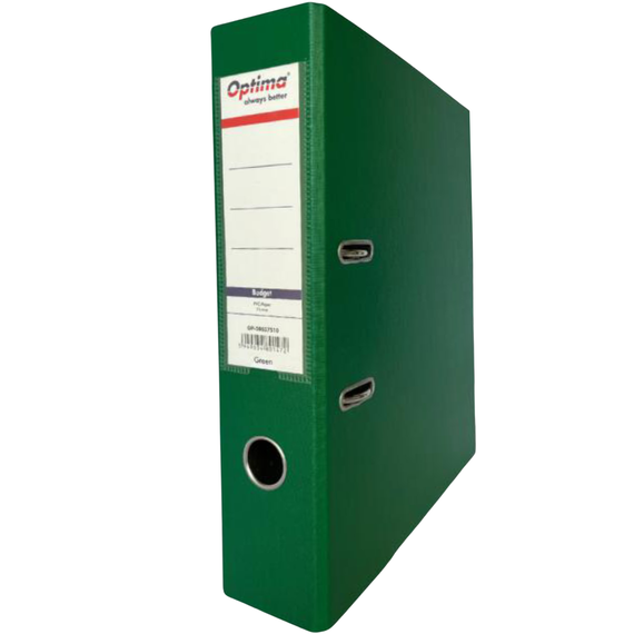 Biblioraft plastifiat 7.5 cm, OPTIMA Budget, ALEGE CULOAREA: Verde - 2Papet