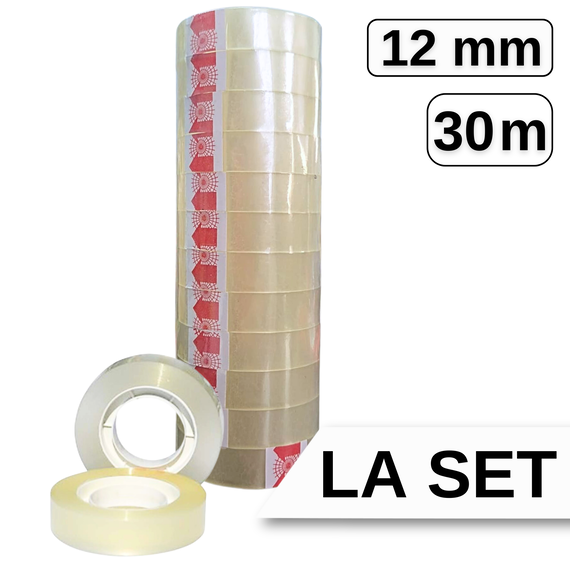 Banda adeziva 12mm x 30m, SPIDER - Papet