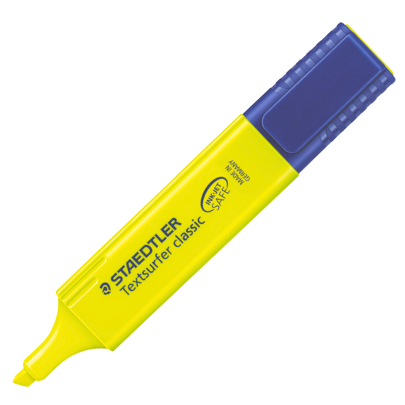 Textmarker STAEDTLER Classic, ALEGE CULOAREA: Galben Neon - Papet