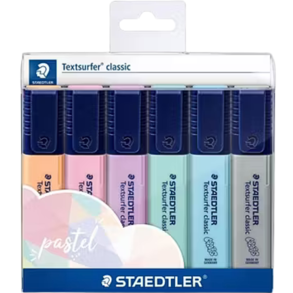 Textmarker STAEDTLER Pastel Vintage, 6 buc/set - Papet