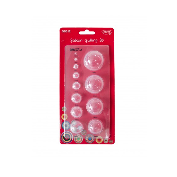 Sablon quilling 3D 12 forme Daco SB012 - Papet