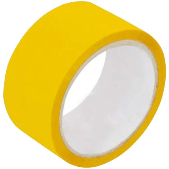 Banda adeziva colorata 45 mm x 40 m, SPIDER, ALEGE CULOAREA: Galben - Papet