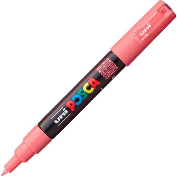 Marker UNI PC-1M POSCA 0.7 mm, Roz Coral - Papet