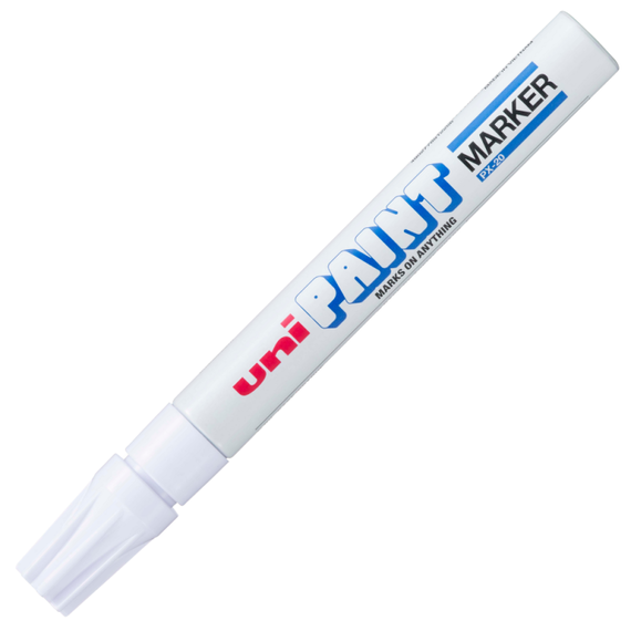 Marker cu vopsea 2.2-2.8 mm UNI Paint PX-20, ALEGE CULOAREA: Alb - Papet