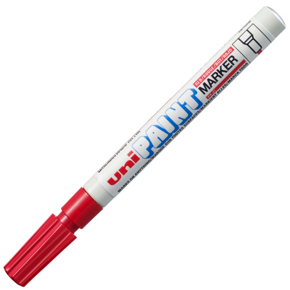 Marker cu vopsea 0.8-1.2 mm UNI Paint PX-21, ALEGE CULOAREA: Rosu - 2Papet