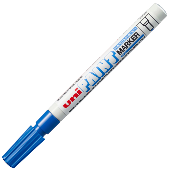 Marker cu vopsea 0.8-1.2 mm UNI Paint PX-21, ALEGE CULOAREA: Albastru - Papet