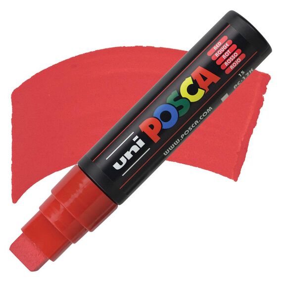 Marker UNI PC-17K POSCA 15.0 mm, Rosu - Papet