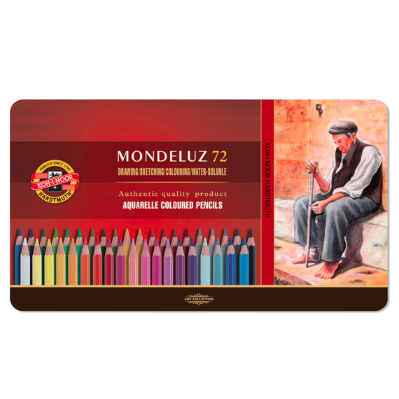 Set creioane Aquarelle 72 culori/set, KOH-I-NOOR Mondeluz - 2Papet