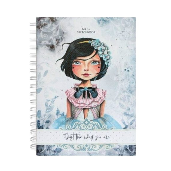 Sketchbook cu spira A5, 80 g/mp, 80 file, DRASCA, Model: Nikita - Papet