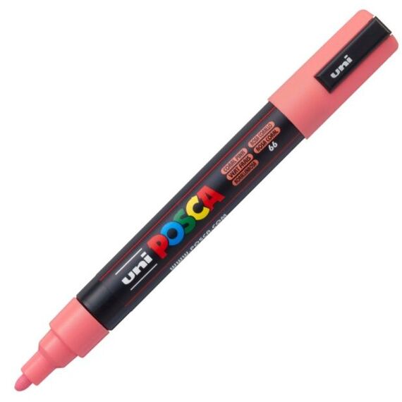 Marker Uni PC-5M POSCA 1.8-2.5 mm, Roz Coral - Papet