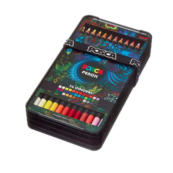 Creioane colorate POSCA Pastel, KPE-200, 36 culori/set - 2Papet