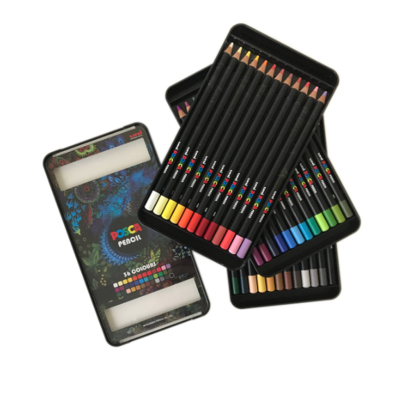 Creioane colorate POSCA Pastel, KPE-200, 36 culori/set - 4Papet