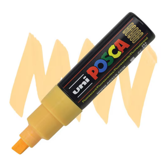 Marker Uni PC-8K POSCA 8.0 mm, Portocaliu Deschis - Papet