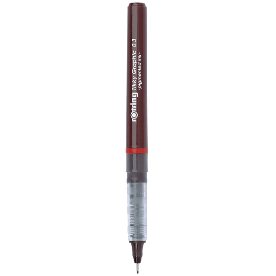 Liner ROTRING Tikky Graphic, tus negru, ALEGE GROSIMEA: 0.3 mm - Papet