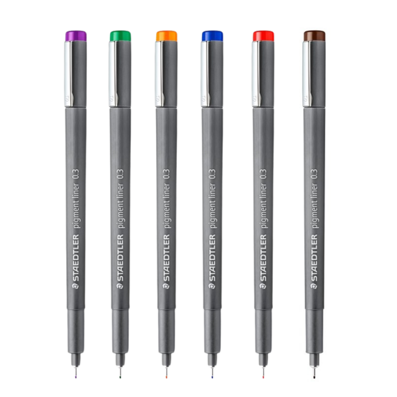Pigment liner 0.3 mm STAEDTLER Color, ALEGE CULOAREA: Orange - Papet