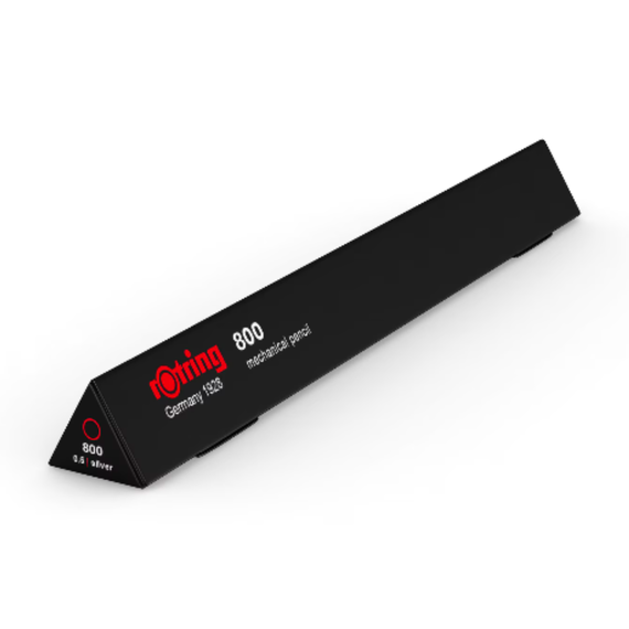 Creion mecanic ROTRING Seria 800, ALEGE GROSIMEA: 0.5 mm - argintiu - 2Papet