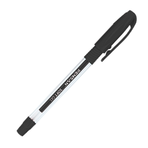 Pix cu gel fara mecanism 0.7mm, PENSAN Soft Gel, ALEGE CULOAREA: Negru - Papet