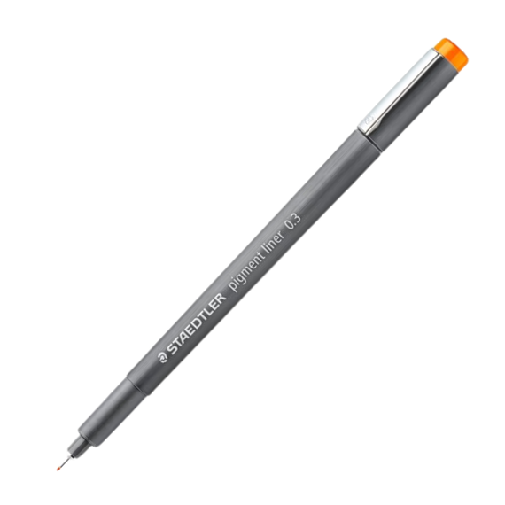 Pigment liner 0.3 mm STAEDTLER Color, ALEGE CULOAREA: Orange - 2Papet