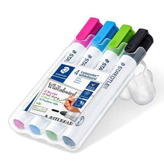 Marker whiteboard STAEDTLER Lumocolor, 4 culori/set - 2Papet
