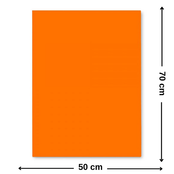 Carton colorat 50 x 70 cm, 220 g/mp, FAVINI, Portocaliu - Papet