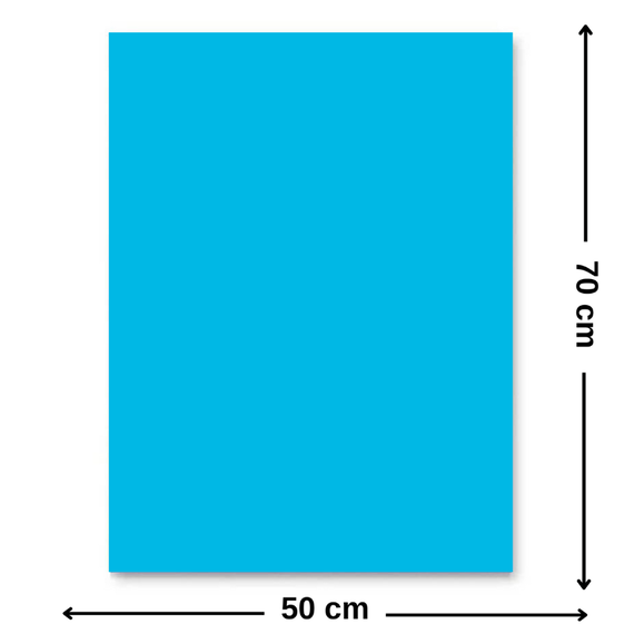 Carton colorat 50 x 70 cm, 220 g/mp, FAVINI, Albastru - Papet