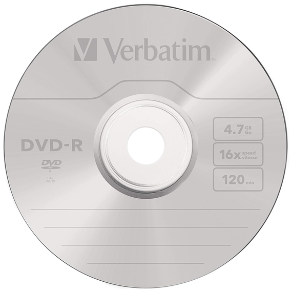 DVD-R 16x 4.7 GB, VERBATIM - Papet