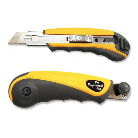 Cutter mare 18 mm, sina metalica, cu surub, rezerve incorporate, MAS - Papet