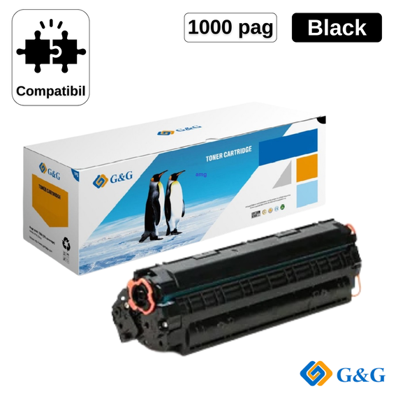 Toner compatibil HP Laserjet CF279A 79A 1K, G&G - Papet