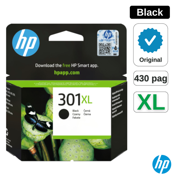 Cartus HP Deskjet 301 XL Negru CH563EE , 8 ml - Papet