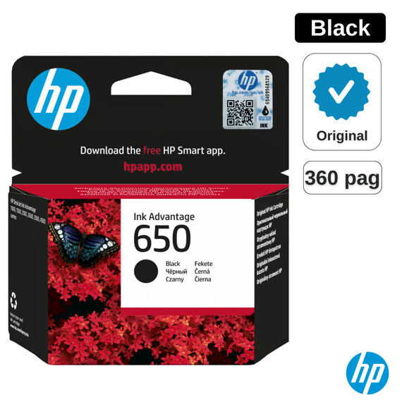 Cartus HP Deskjet 650 Negru CZ101AE , 6.5 ml - Papet