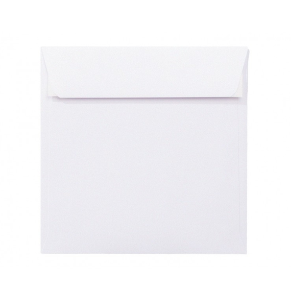 Plic color, 14 x 14 cm, Alb, siliconic, DACO, 25 buc/set - Papet