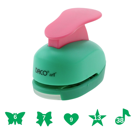 Perforator Hobby 2.5 cm, diverse forme, DACO, Model: Fluture 6 - Papet