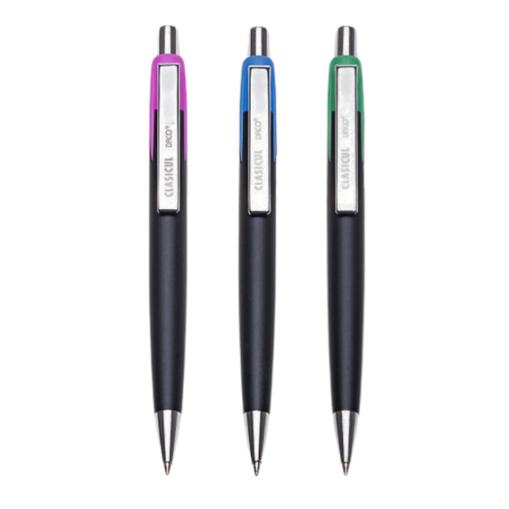 Pix cu mecanism 0.7mm, DACO Clasicul, scriere albastra - Papet