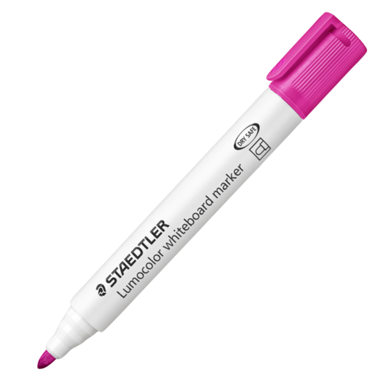 Marker whiteboard 2 mm, STAEDTLER Lumocolor, ALEGE CULOAREA: Roz - Papet