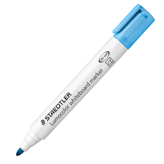 Marker whiteboard 2 mm, STAEDTLER Lumocolor, ALEGE CULOAREA: Albastru deschis - Papet