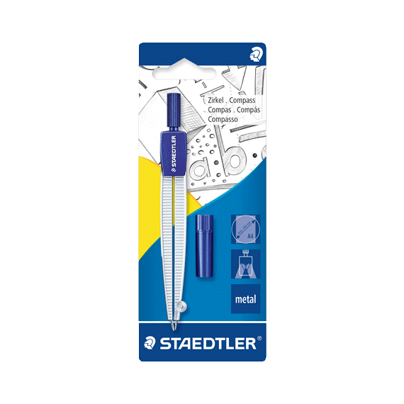 Compas scolar si cutie cu mine, STAEDTLER Noris - Papet
