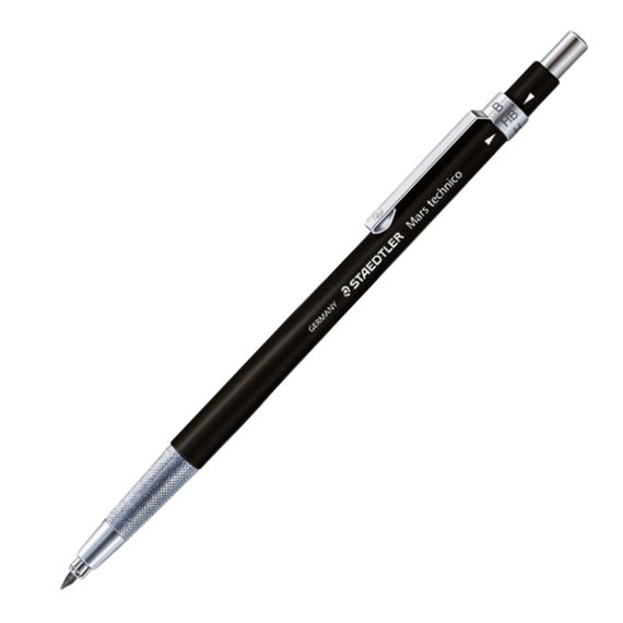 Creion mecanic 2 mm, STAEDTLER Mars Technico, ALEGE CULOAREA: Negru - 2Papet