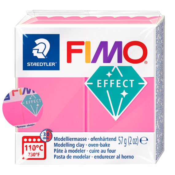 Lut polimeric Fimo Effect Roz Neon, 57g STH-8010-201 - Papet