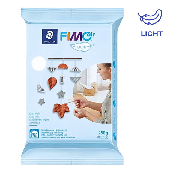 Plastilina cu uscare la aer, FIMO Air Light, ALBA, 250g - Papet