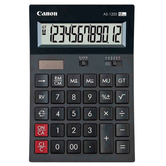 Calculator de birou cu 12 digits CANON AS-1200 - Papet