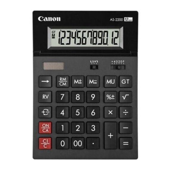 Calculator de birou cu 12 digits CANON AS-2200 - Papet