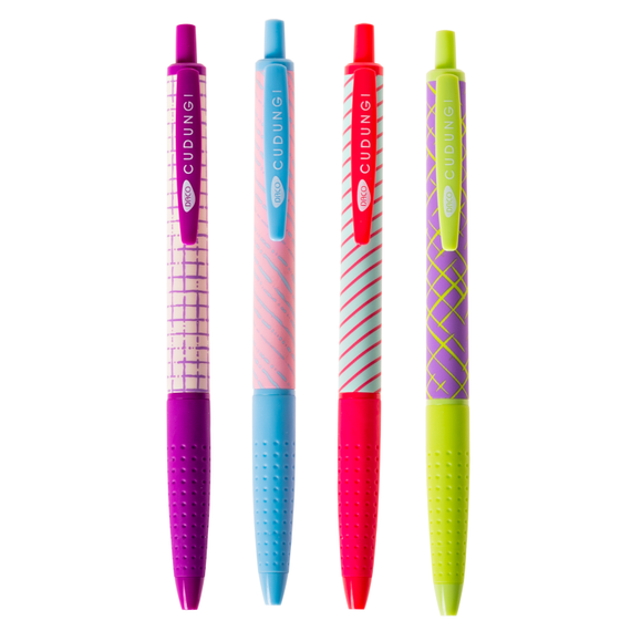 Pix cu mecanism 1.0mm, DACO cu dungi, scriere albastra - Papet