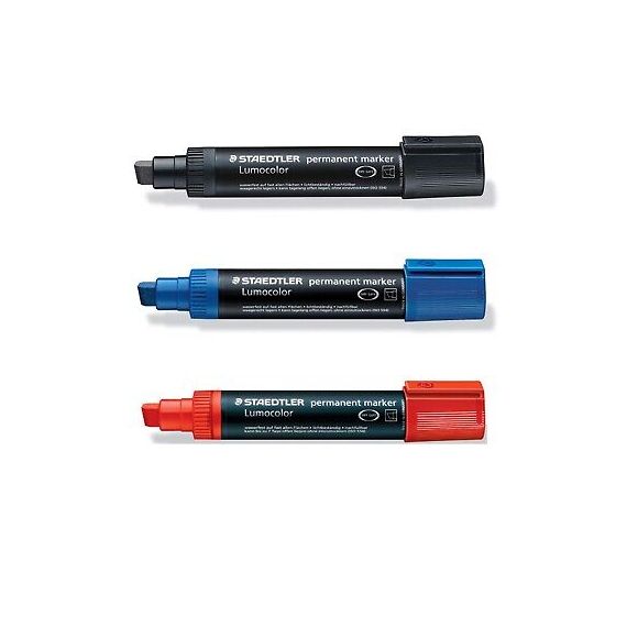 Marker permanent STAEDTLER Lumocolor 388, varf tesit 2-12 mm, ALEGE CULOAREA: Negru - Papet